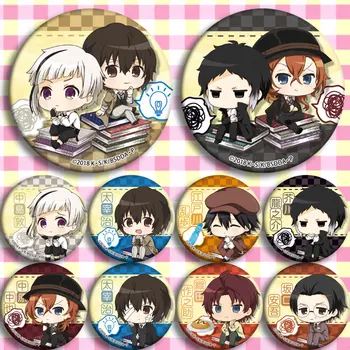 

Japan Anime Bungou Stray Dogs B Tai Zaizhi Cosplay Badge Cartoon Brooch Pins Collection Backpacks Badges For Bags Button gifts