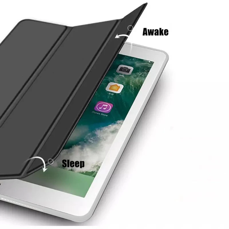 Funda Ipad 10”2 2021 Case Pu Leather Tri-fold Ebook Case For Ipad 9 10.2  Case Tablets Sleeve Ipad 9th Generation Stand Cover - Tablets & E-books  Case - AliExpress