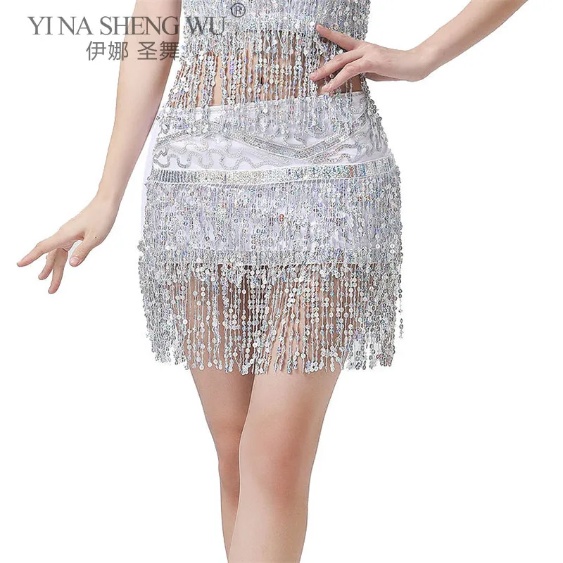 

Belly Dance Costume For Women Performance Indian Dancing Sequin Tassel Waist Chain Hip Scraf Belly Dance Wear Belt Waist Skirts