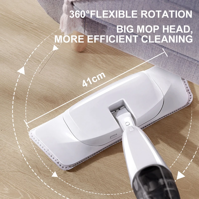 Tanie 4 in 1 drewniane podłogi płaskie mopy Mop z natryskiem komplet mioteł urządzenie do czyszczenia domu gospodarstwa domowego z wielokrotnego użytku z mikrofibry klocki magiczny Mop leniwy Mop