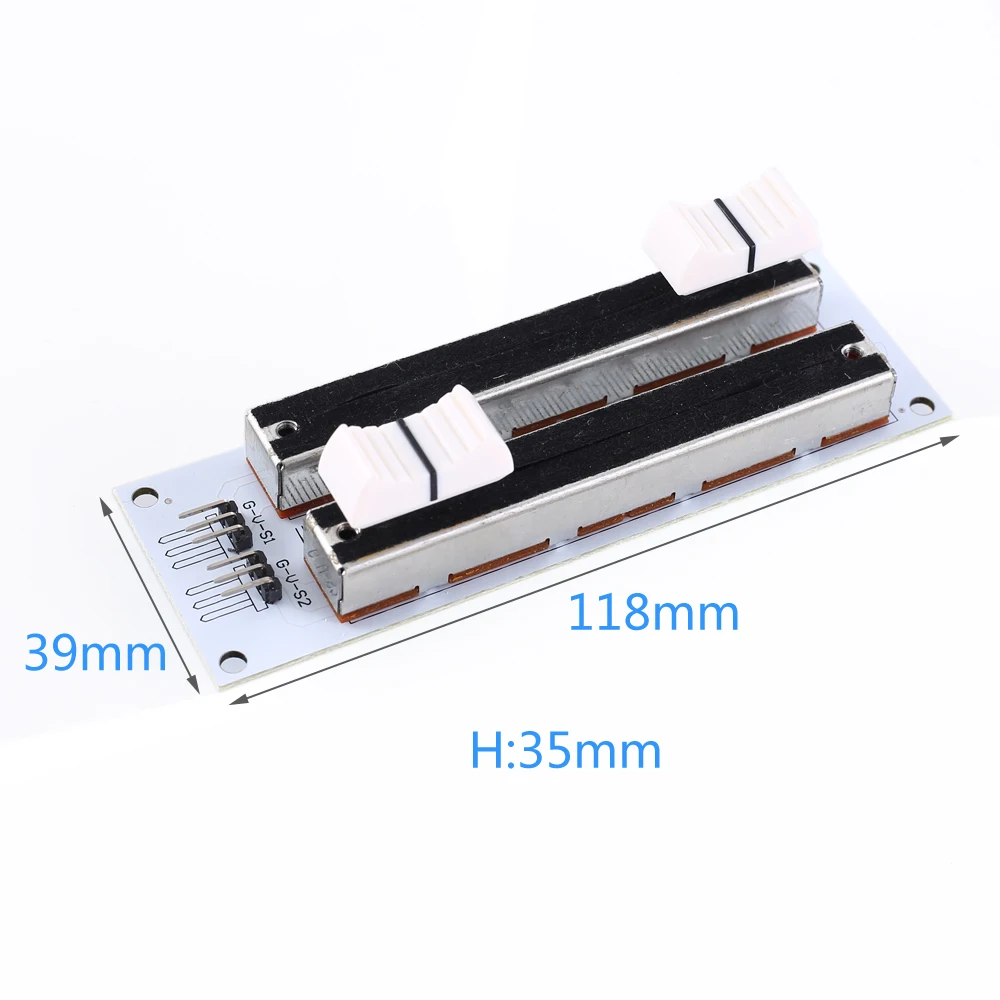DC 5V двойной скользящий потенциометр аналоговый датчик для Arduino AVR STM32