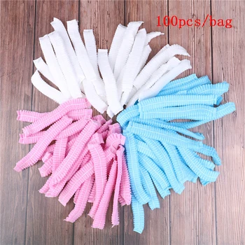 

100pcs Disposable Microblading Non Woven Fabric Permanent Makeup Hair Net Caps Sterile Hat For Eyebrow Tattooing Catering Hat