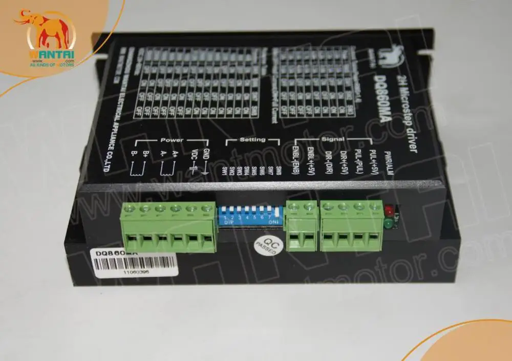 ЕС! 1 Ось CNC Nema 23 шаговый двигатель 425oz-in 3N. m 4.2A WT57STH115-4204A+ Драйвер DQ542MA 4.2A 50 в резка