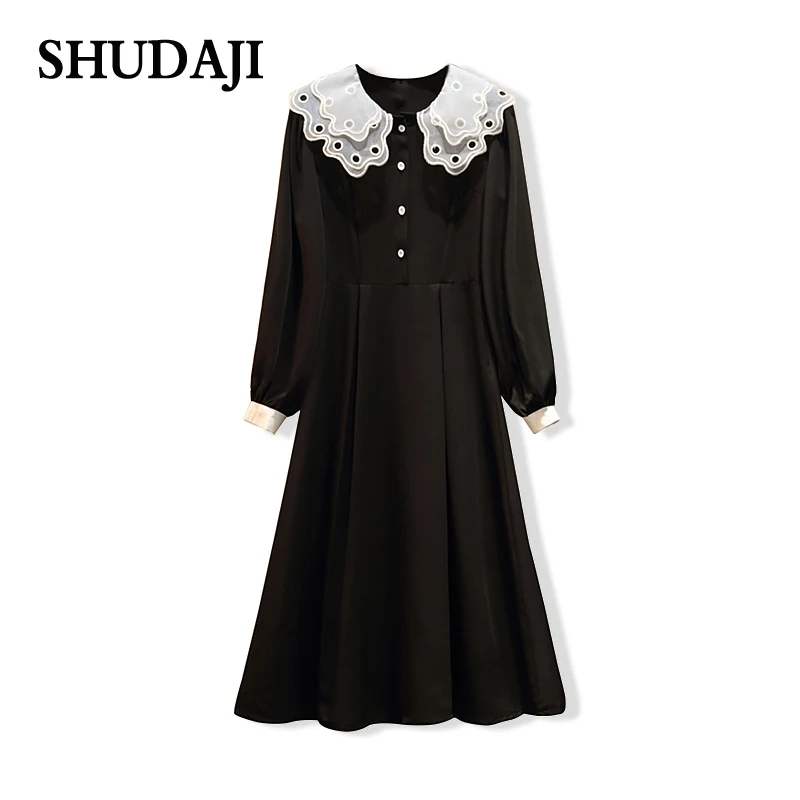 Оригинальная осенняя одежда новинка шикарный кружевной воротник с вышивкой в