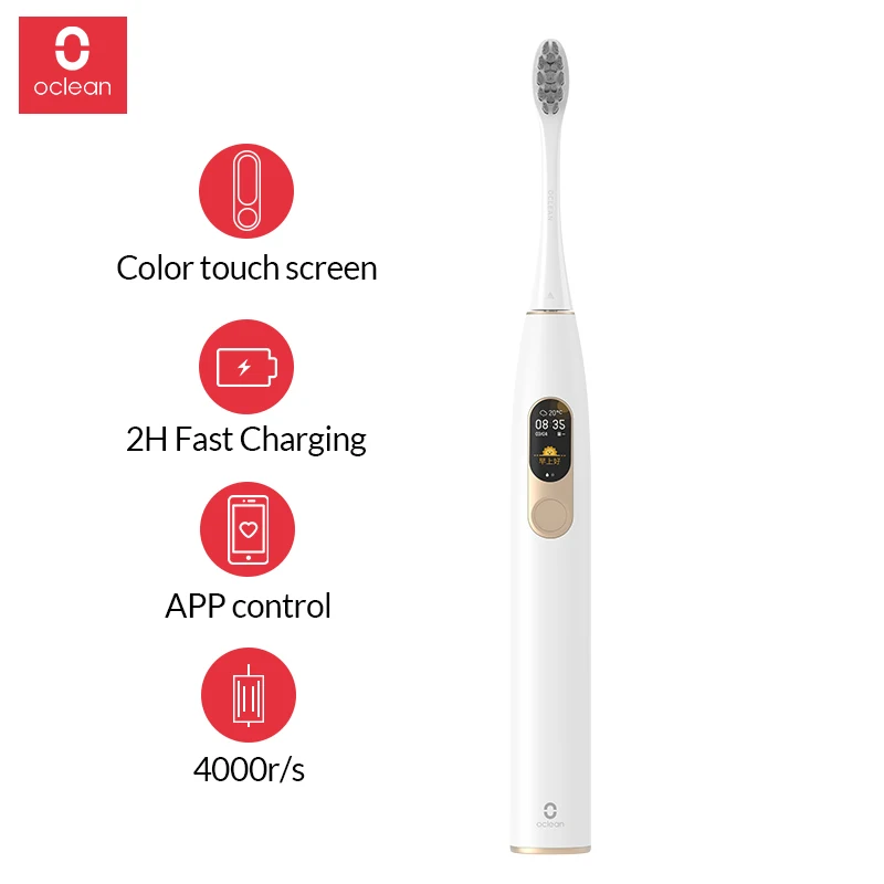 Xiaomi mijia Oclean X sonic электрическая зубная щетка для женщин и мужчин водонепроницаемая ультра звуковая Автоматическая быстрая зарядка Мягкая зубная щетка