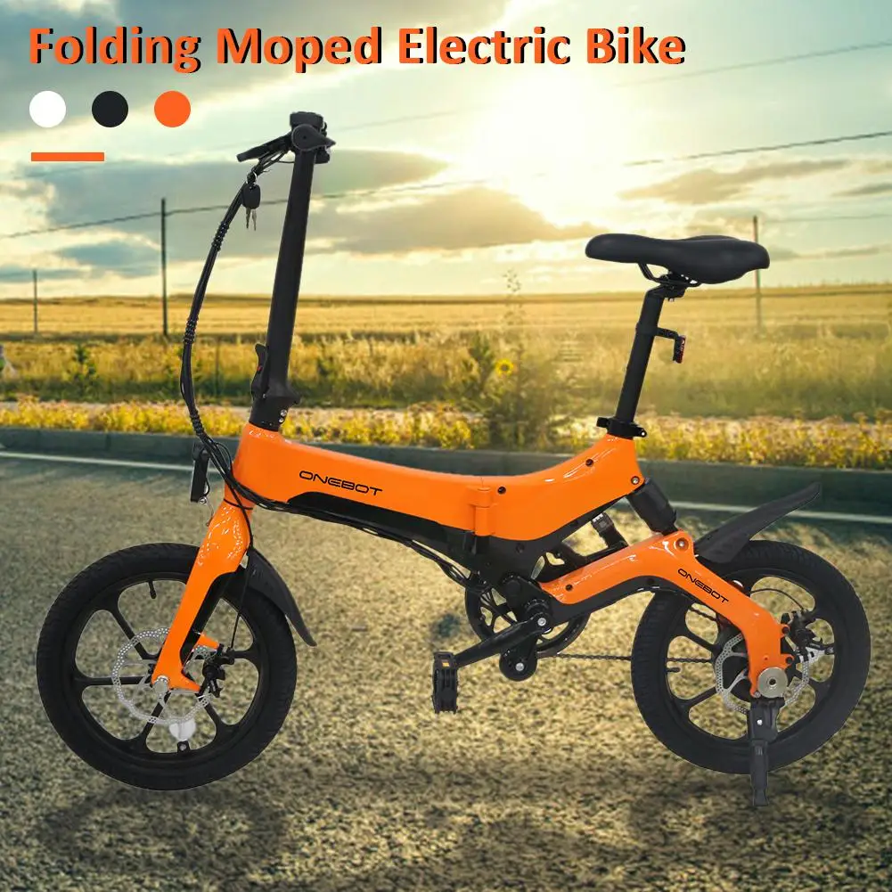 

ONEBOT S6 Foldable Bicycle Electric Moped 3-speed Adjustment Lightweight Magnesium Alloy Frame Dual Disc Brakes