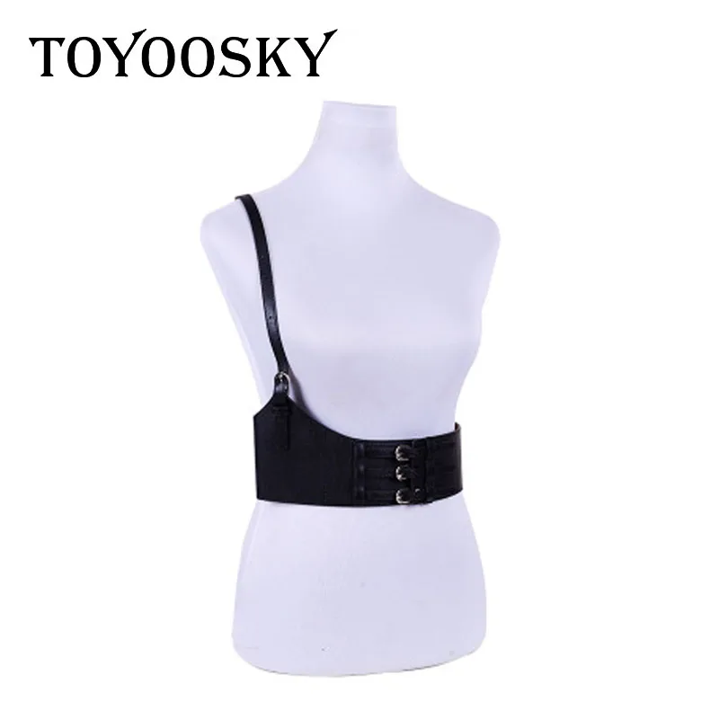Бренд TOYOOSKY, готический, панк, кожаный ремень для женщин, рок, хип-хоп, с подтяжками, поясные ремни, мульти-Пряжка, крутой, Ins, роскошный женский ремень