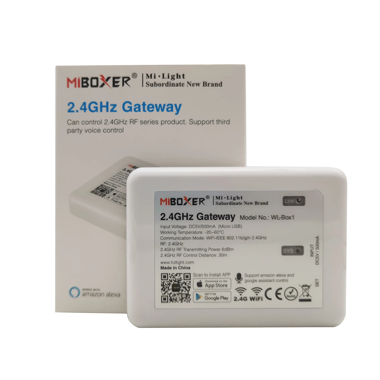Управление Mi.light Wifi iBox ler DC5V Совместимость с системой IOS/Andriod беспроводное