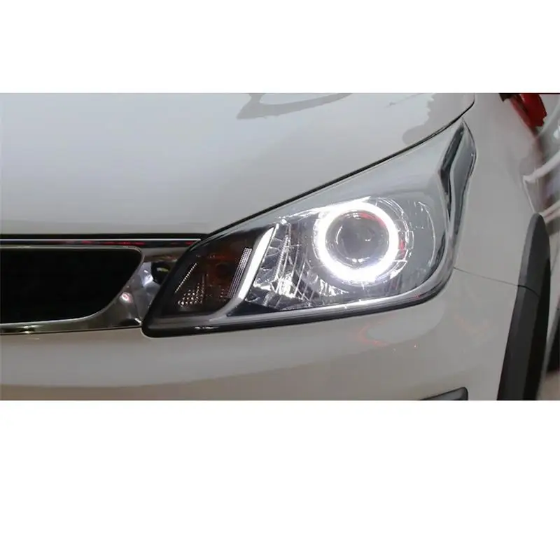 Cob Automovil Assessoires Drl дневные ходовые огни для авто Стайлинг светодиодные фары автомобиля в сборе 15 для Kia K2