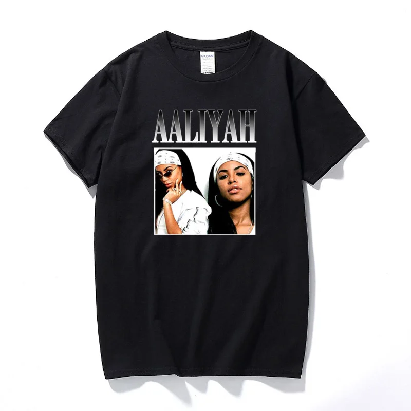 Graphic Tees Tshirt Aaliyah Top Cotton Harajuku Men Streetwear Men Vintage Unisex New-Arrival