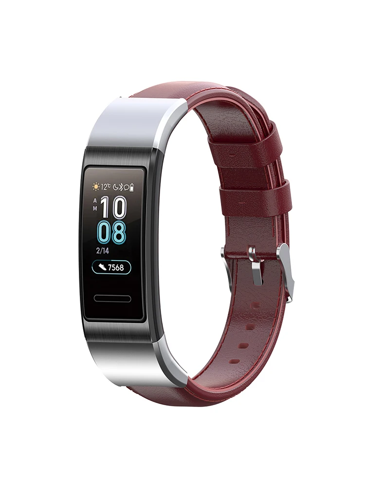 Горячая браслет ремешок для huawei Band 3/Band 3 Pro/TER-B09/TER-B29 кожаный браслет