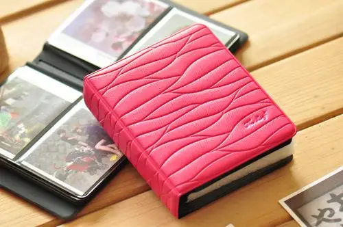 rose red 64 карманная Маленькая прозрачная 8,5X6 см коробка для картин держатель для маленького штампа фотоальбома моментальной печати - Цвет: rose red