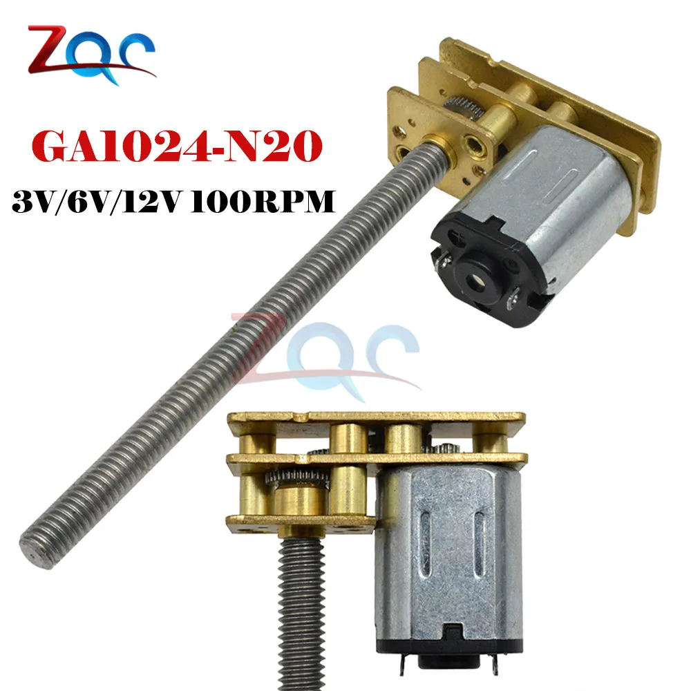 

3V 6V 12V 100RPM Mini Metal Gear DC Motor Gearwheel Deceleration Motor Low Speed for Fan Car Hobby Toy RC Car GA1024-N20