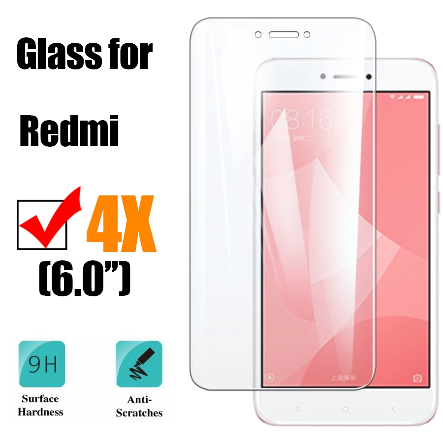 2 шт. для xiaomi redmi 4x защита экрана на mi xiami xaomi radmi x4 x 4 Закаленное стекло Защитная