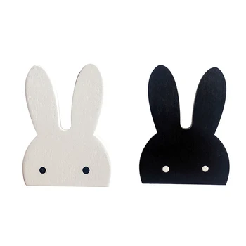 

2Pcs Children's Room Hook Wooden Clothes Hanger Wall Decor Children Bedroom Decoration