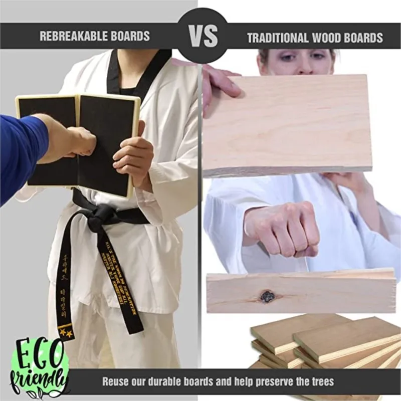 Reusable Break Board Teakwondo Wesing Martial Arts Training Teakwondo Rebreakable Board Taekwondo Training Performance Board