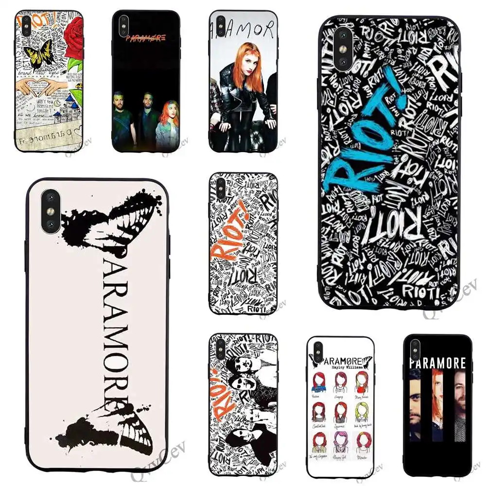 

Hybrid Riot Paramore Phone Cover for iPhone 6 Case 7 XR X 8 Plus 5 6S 5S SE Xs Max Covers