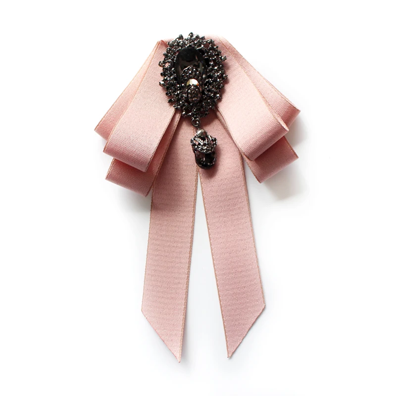 Ribbon Tie Мужская Женская рубашка с воротником, галстук-платок, сплав, стразы, галстук, свадебные, деловые, вечерние, подарок, ленты, галстуки-бабочки аксессуары - Цвет: Ribbon Tie