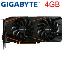 GIGABYTE видеокарта RX 580 4 Гб 256Bit GDDR5 видеокарты для AMD RX 500 серии VGA карты RX580 используется DisplayPort HDMI DVI