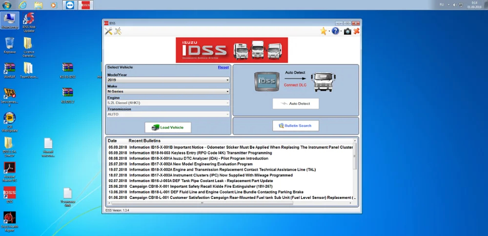Для системы диагностического обслуживания Isuzu(New US-IDSS) []+ Keygen