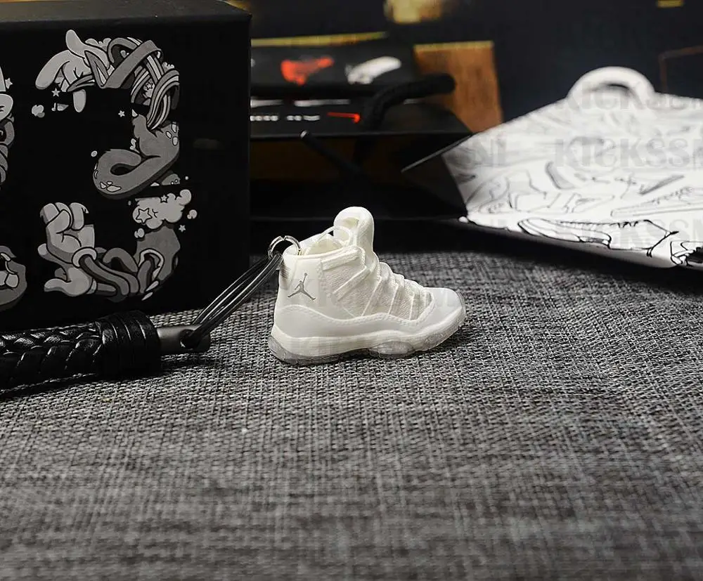Дропшиппинг индивидуальность DIY Air Jordan Generation AIR JORDAN11 стерео 3D кроссовки фигурный брелок для подарка