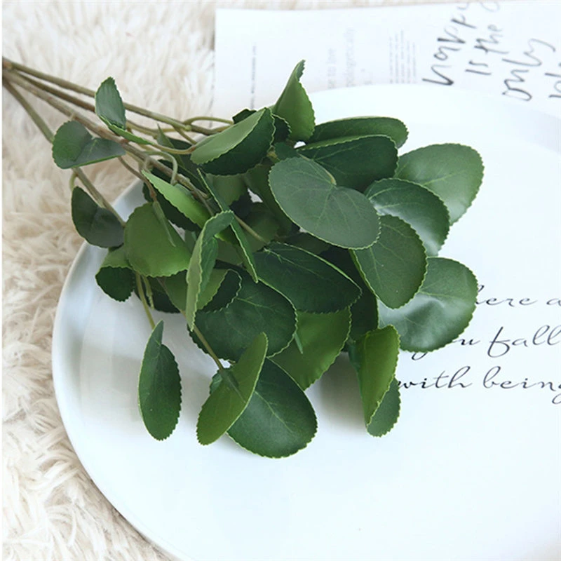 INS Eucalyptus Money Leaf Bouquet Tree Branches Silk Artificial Leaves Home Decoration DIY Flower Arrangment Plant Faux Foliage
