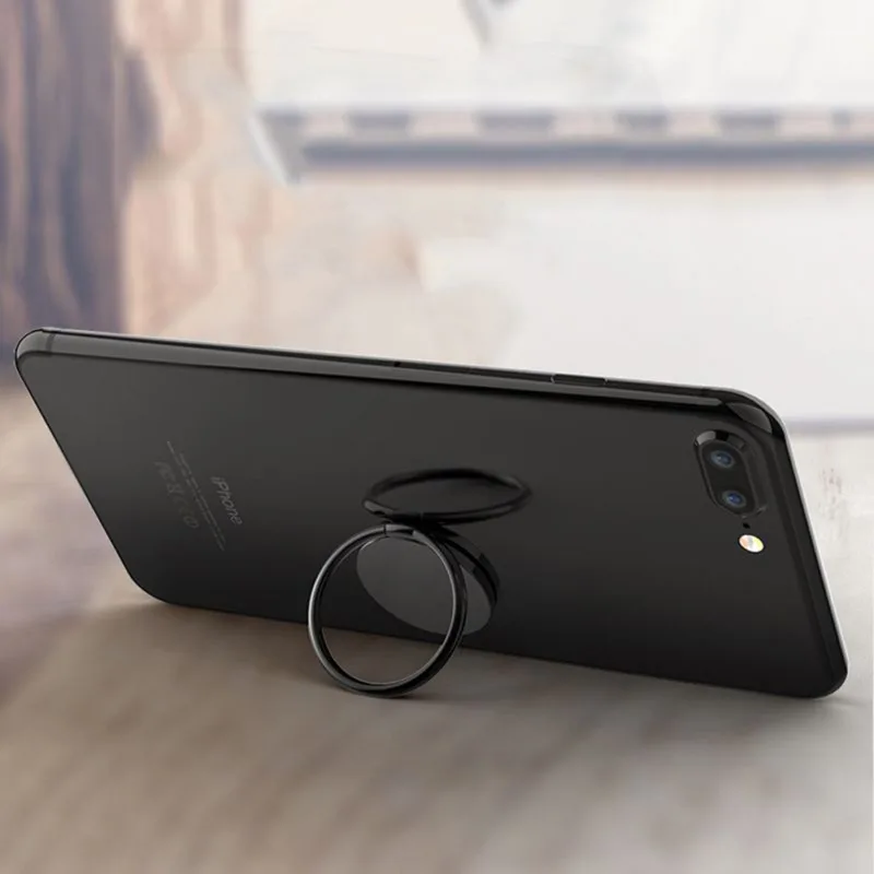 

360 Degree Rotation Finger Ring Holder Magnetic Car Bracket Stand Accessories New Metal Mobile Phone Socket Holder Universal
