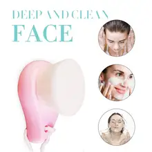 Популярная Корейская спа-щетка для мытья с деревянной ручкой, ручная Очищающая щетка для снятия макияжа