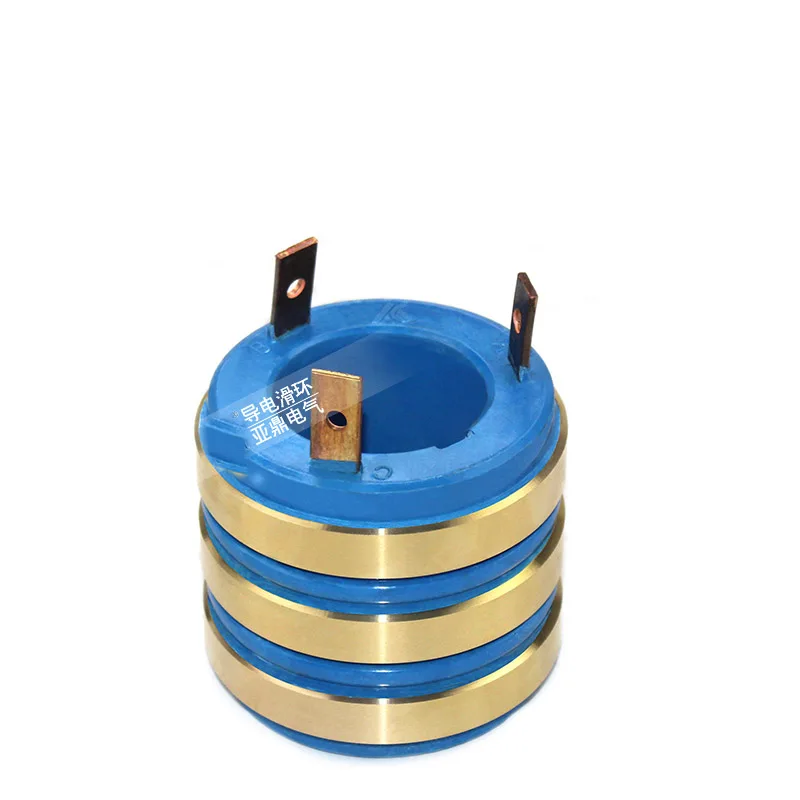 US $46.00 Generator Collector Ring Wear Resistant 3 Way Rotating Conductive Copper Ring