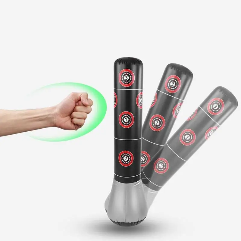 1,5 м, американский стиль, сумка для наполнения воздухом, ПВХ, для наполнения газом, для тайских тренировок, сброс давления, отскок назад, с песком, с воздушным насосом