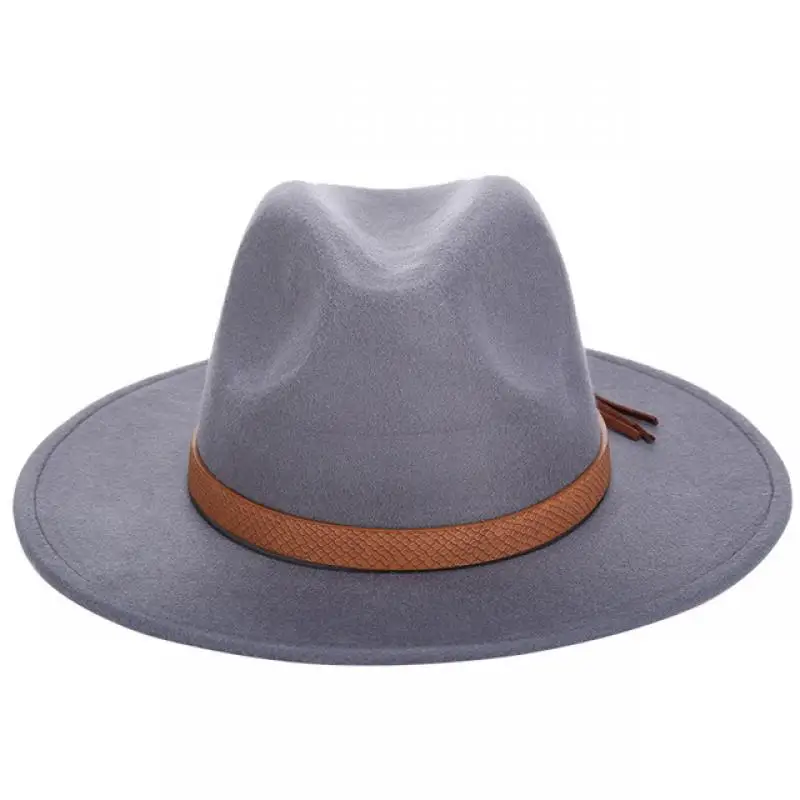 Новые осенние и зимние мужские большие размеры ковбойские шляпы Fedora кепки s 60 см