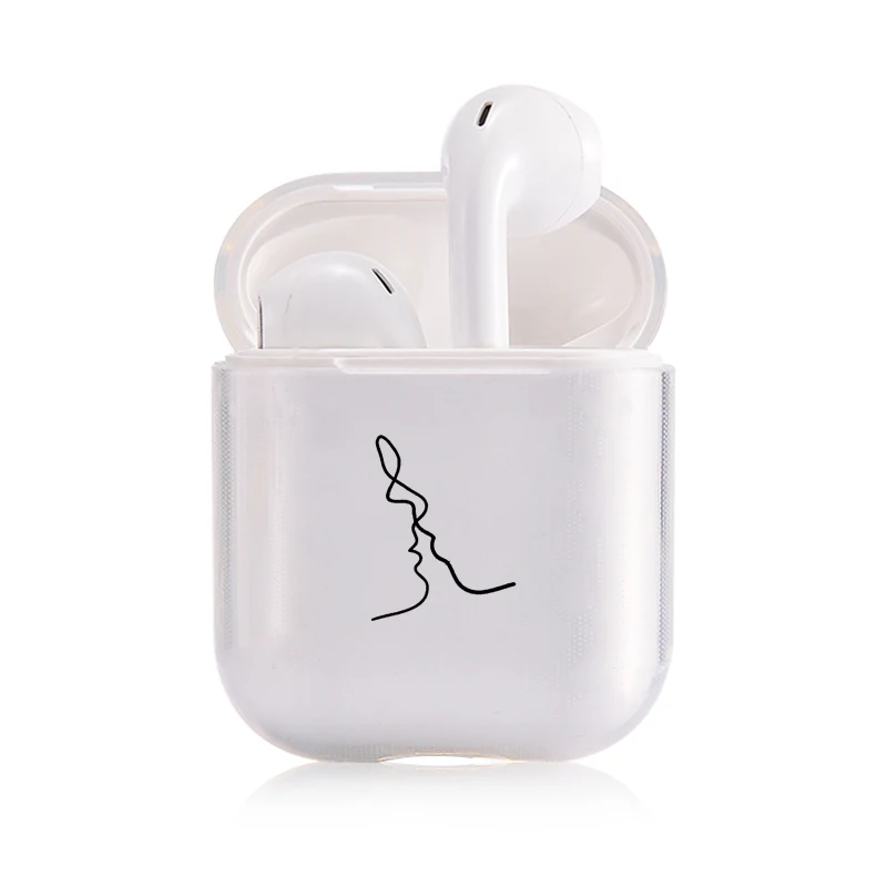 Мягкий мультяшный Чехол Air Pods для Apple airpods, роскошный простой прозрачный чехол Airpods в Bluetooth, аксессуары для наушников