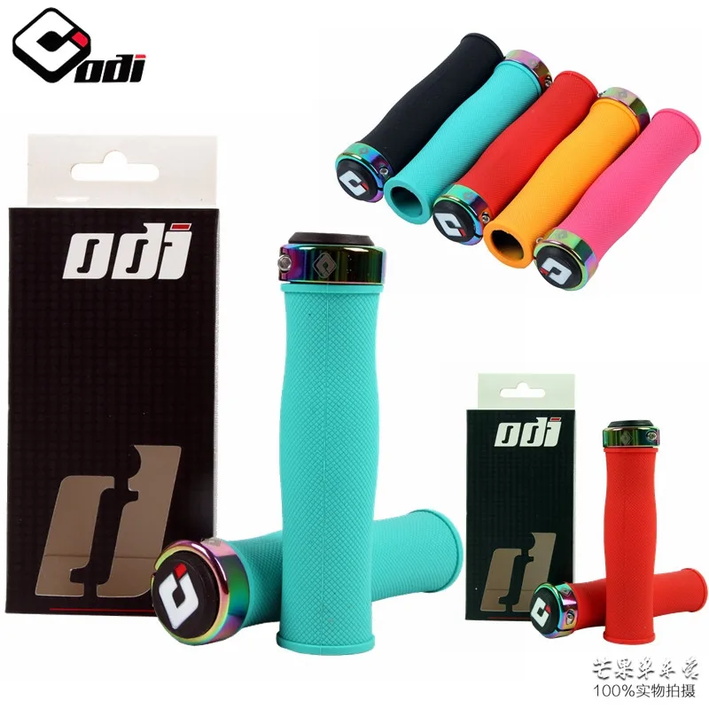 

Odi Grips Мягкие силиконовые ручки для руля велосипеда 22,2 мм противоскользящая ручка для горного велосипеда с кольцом блокировки для MTB BMX складной велосипед