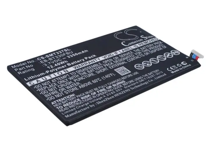 Cameron sino 3350 мА/ч, батарея для Samsung Galaxy Tab 4 8,0 Galaxy Tab4 8," SM-T330NU SM-T337A SM-T337T SM-T337V EB-BT330FBU