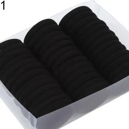 Style1 40pcs Новинка 40/60 шт Девушки различных цветов высокоэластичные бесшовные Hairband резинки для хвостика держатель инструмент для укладки - Цвет: Style1 40pcs
