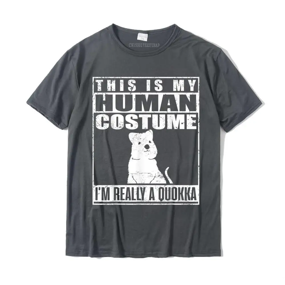 SummerFamily Short Sleeve Tops Shirts Lovers Day Designer O Neck 100% Cotton Tops & Tees Men's T-shirts Fitness Tight  This Is My Human Costume I'm Really A Quokka Halloween Gift T-Shirt__MZ17802 carbon