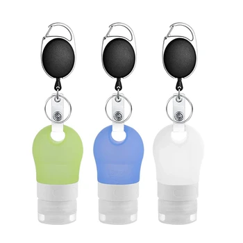 

Portable Silica Gel Travel Bottle Set, Can Be Repeatedly Filled, Extruded, Can Be Used for Toiletries, Shampoo
