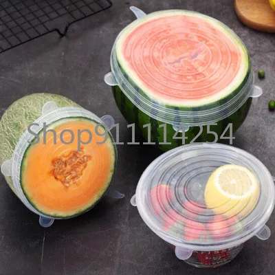 Food Silicone Cover 6PCS/12PCS Universal Lids Cookware Bowl Pot Reusable Stretch 