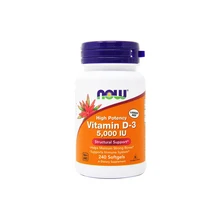 Витамин D Now, Высокоактивный Vitamin D3 5000ME, 240 гел. капс., 240 капсул Витамин D Now, Высокоактивный Vitamin D3 5000ME, 240 гел. капс., 240 капсул
