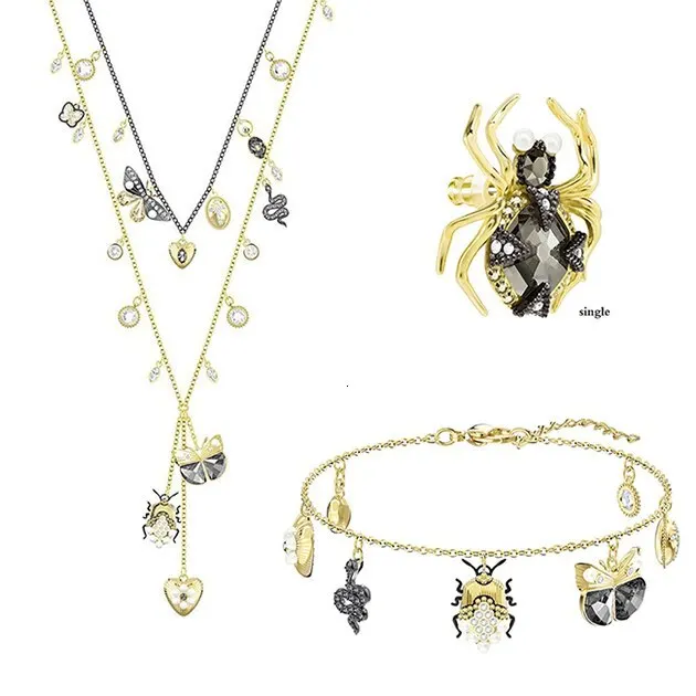 Новинка, изысканное ожерелье, Ретро стиль, кристалл жука, оригинальные элегантные женские роскошные ювелирные изделия - Окраска металла: 12