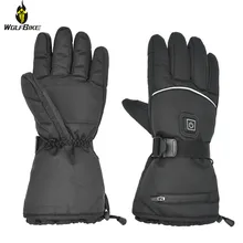 Зимние USB перезаряжаемые электрические термальные лыжные перчатки водонепроницаемые перчатки с подогревом на батарейках сенсорный экран мотоциклетные спортивные перчатки