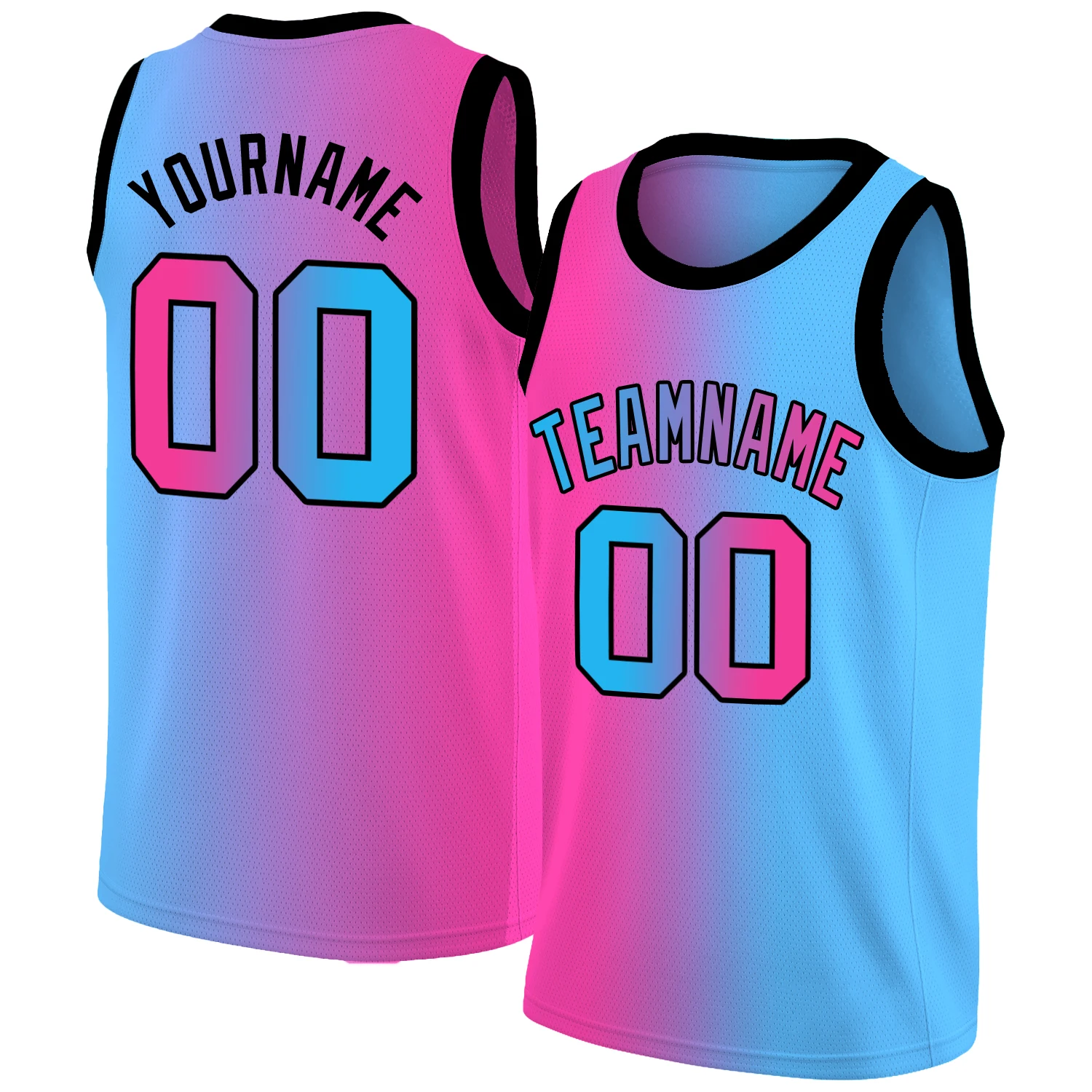 

Custom Basketball Jersey Full Sublimated Team Name/Numbers Gradient Breathable Tank Top for Adults/Kids Awesome Birthday Gift