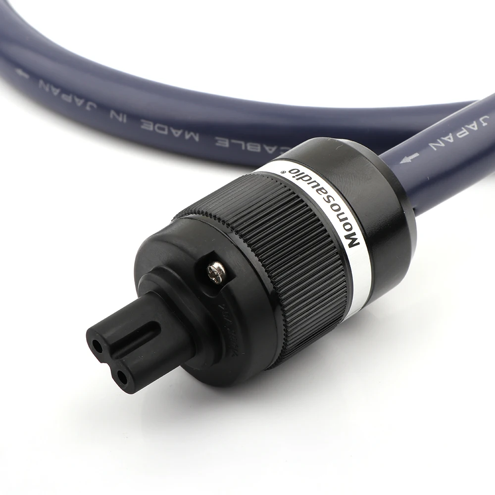 6N OCC AC-Stromkabel mit Stromanschlüssen aus reinem Kupfer, Abbildung 8, Stromkabel, Fingure 8, IEC-Stecker – Detail 2