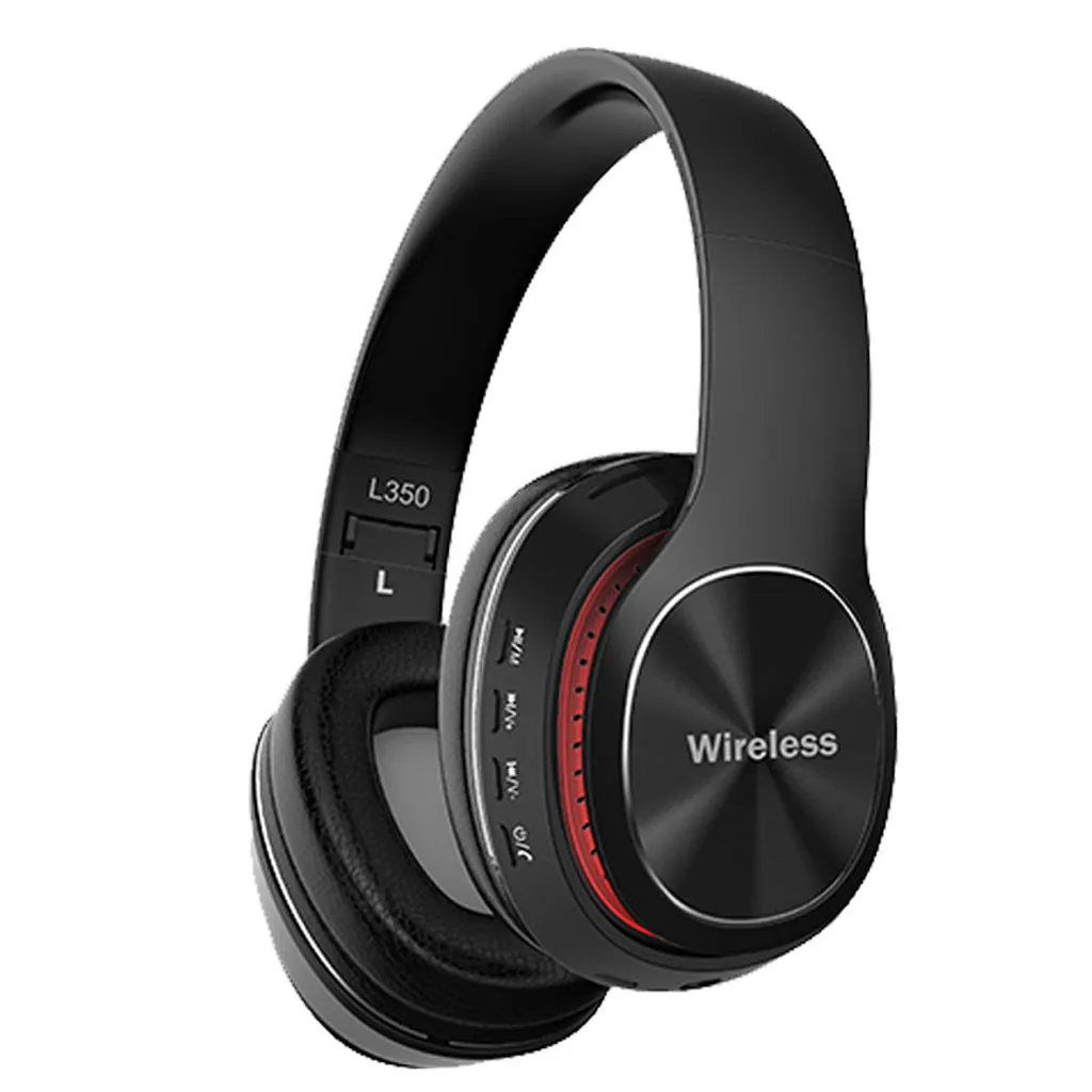 BK CARPRIE портативные беспроводные наушники Bluetooth стерео Складная гарнитура аудио Mp3 регулируемые наушники с микрофоном для музыки - Цвет: BK
