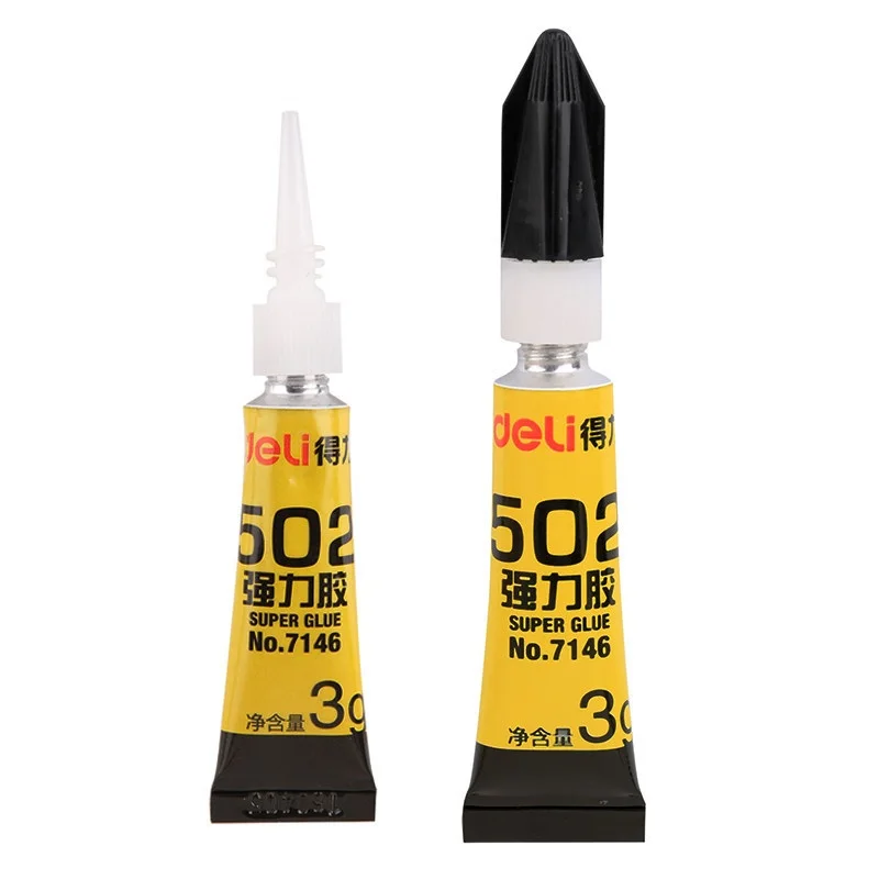 3 шт. Deli Super Liquid 502 клей для дома и офиса мгновенная быстрая сушка Стекло Металл
