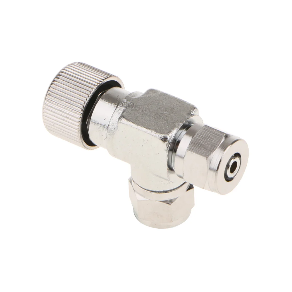 Two Way Aluminum Aquarium Precise CO2 Needle Adjustment Valve Co2 Regulator Adjusting Solenoid Valve