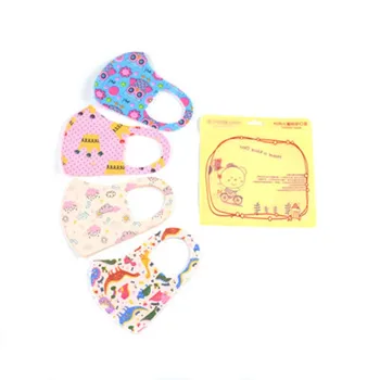 

30 pcs Cartoon printed children masks three-dimensional dust-proof sunscreen students with ice silk cotton masks washable masks