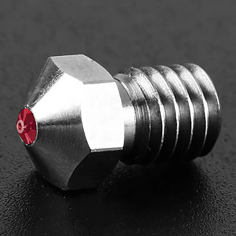 1 шт. E3D титановая сталь Рубин V6 сопло 0,4 мм для Petg Abs Pei Peek