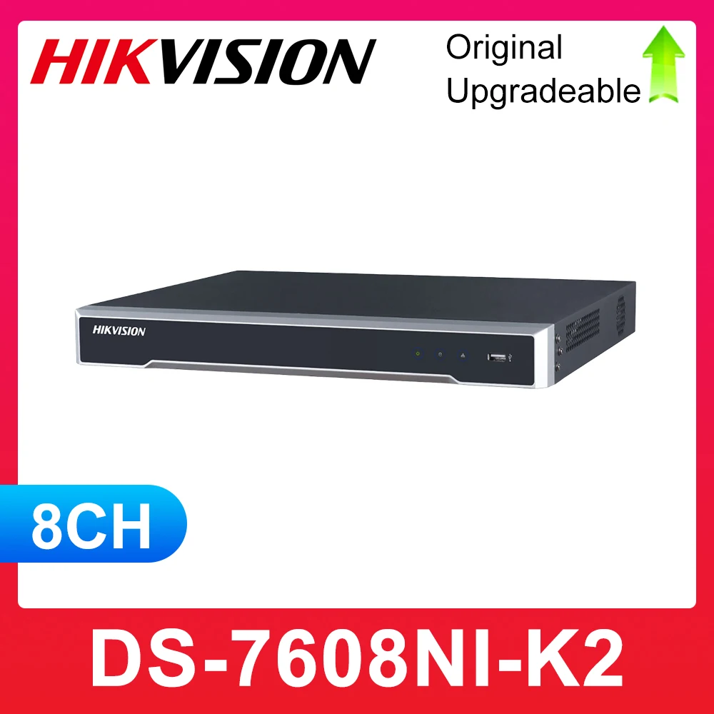 English version DS-7608NI-K2 8CH 4K NVR 2SATA Embedded no poe | Безопасность и защита
