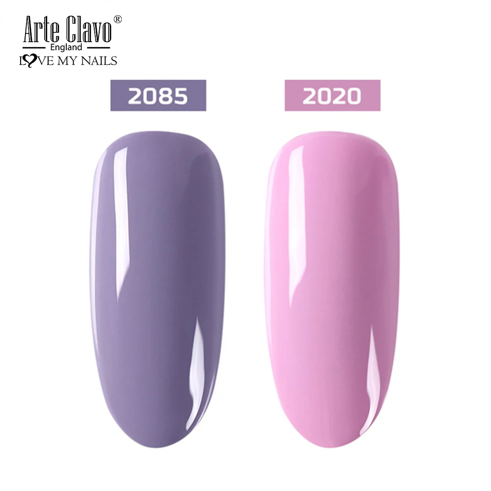 2085-2020 E Clavo 2 шт./компл. гель лак для ногтей лак дает жена базовый топ светодиодный гель лак для ногтей Лаки Гибридный био-Гели Soak Off Гель Гибридный гвоздь для ногтей - Цвет: 2085-2020